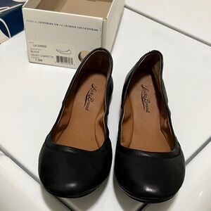 Lucky Brand Women's Black Leather Flats